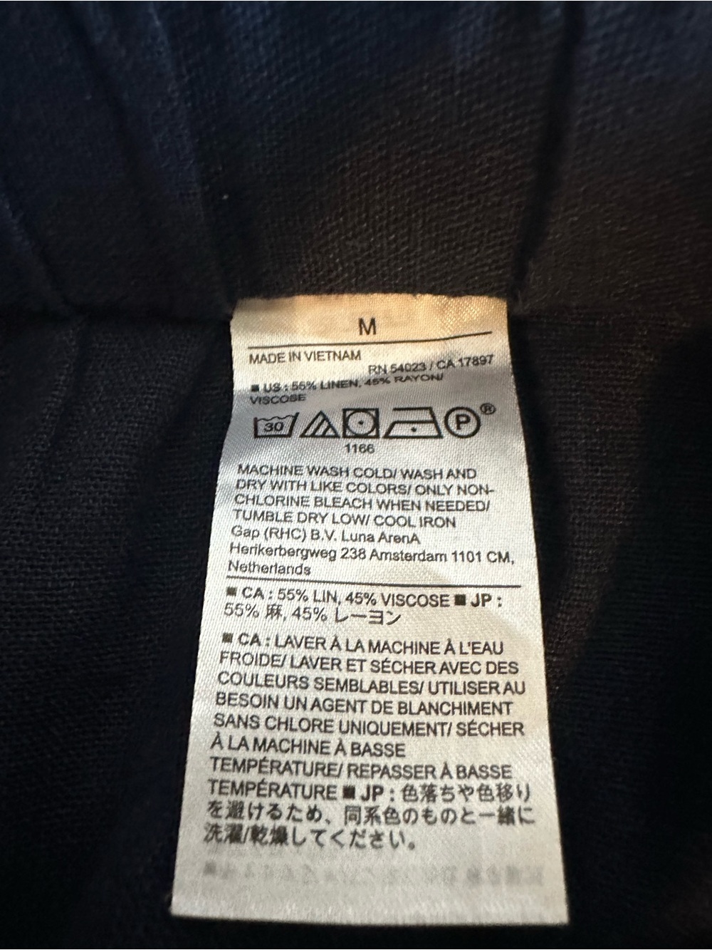 Banana Republic Linen Blend Pull On Navy Women's Shorts - Picture 8 of 8